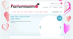 Desktop Screenshot of parfumissimo.cz