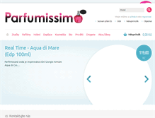 Tablet Screenshot of parfumissimo.cz